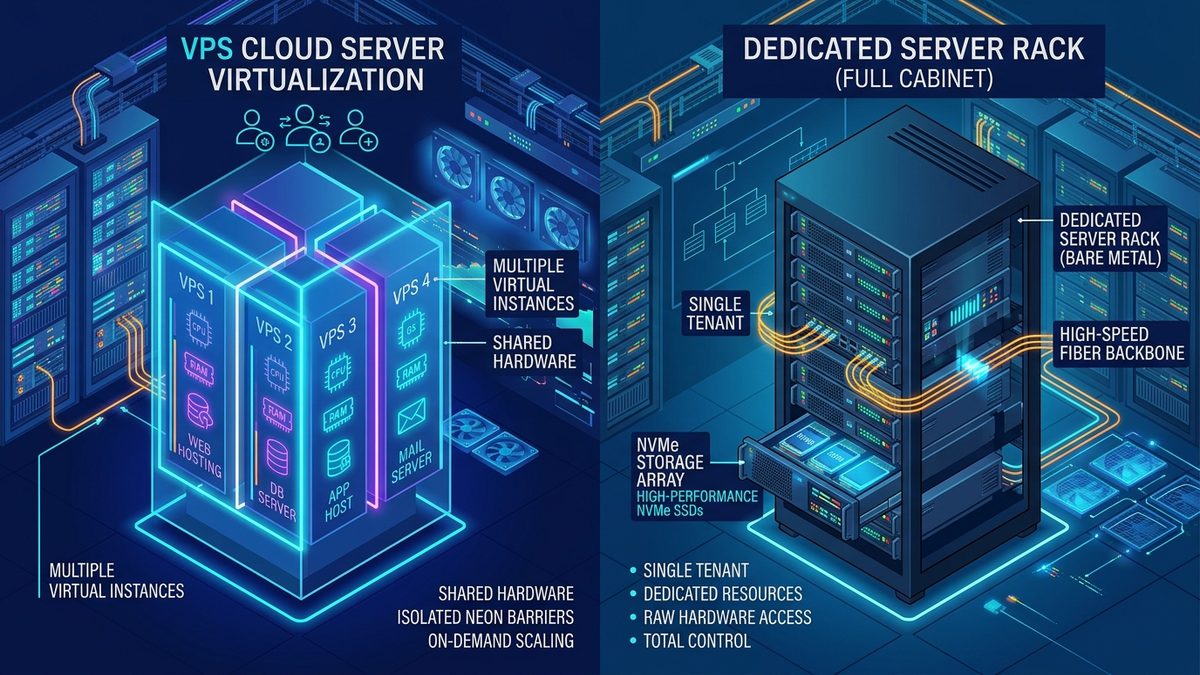 VPS vs Dedicated Server Hosting: Choosing the Right Infrastructure